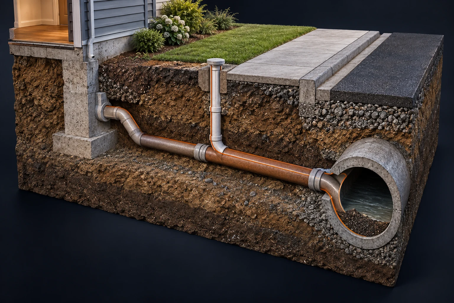 Illustrated sewer inspection environment